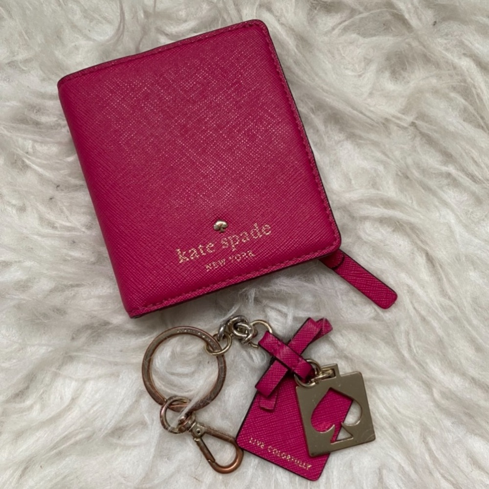 Kate Spade Fuchsia Key Holder & Wallet